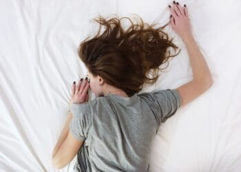 Woman lying face down