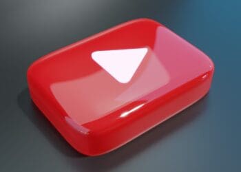 3D Glass Youtube Icon