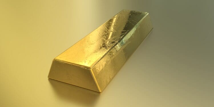 bullion, gold, bar