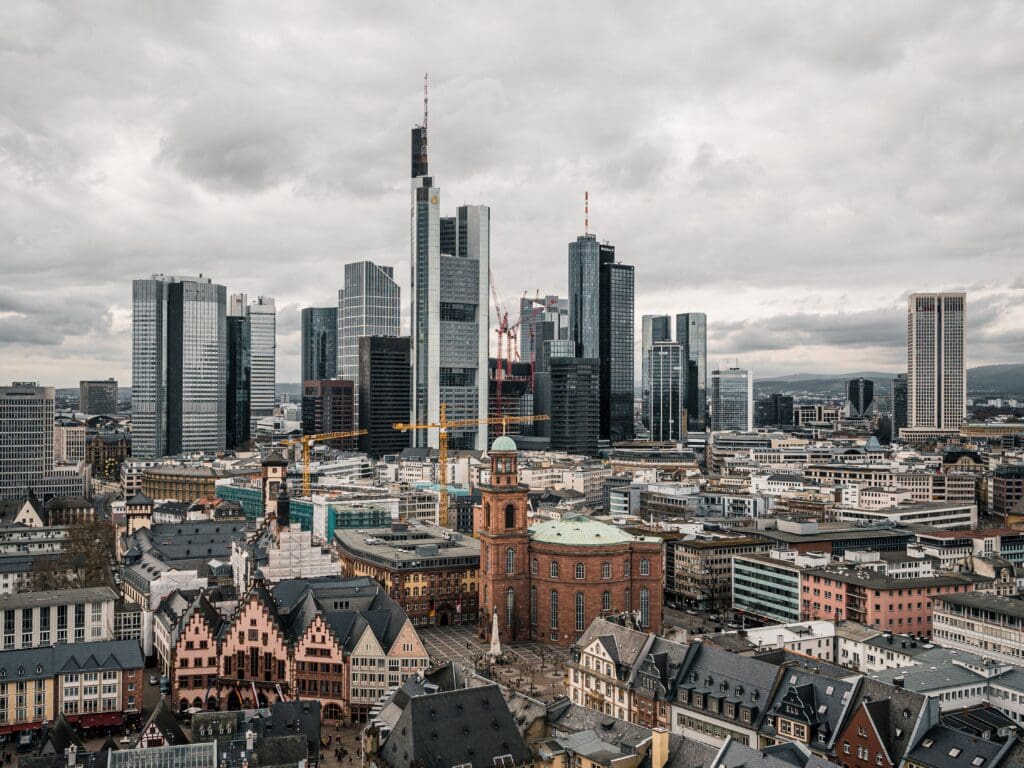 Frankfurt's skyline.