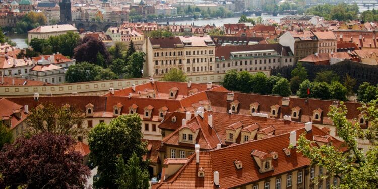high-angle photo of city buildings