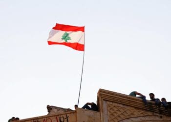 Lebanon Flag in Beirut