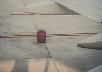 lost luggage on runway