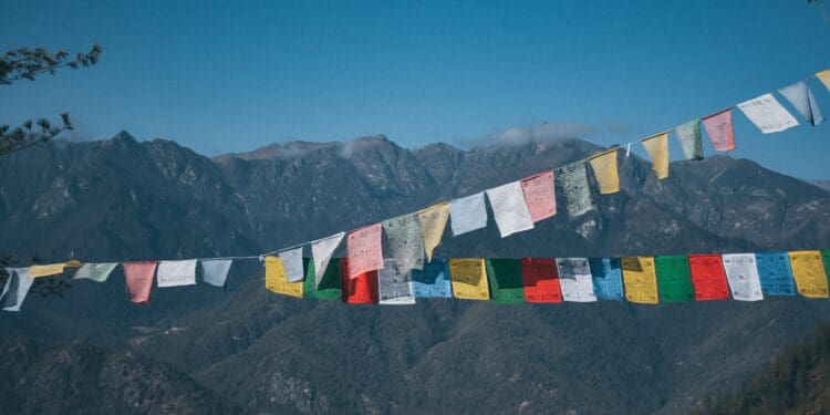 Prayer flags in Bhutan