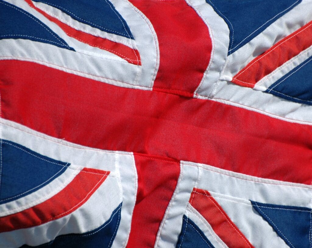Union Jack Flag on Lake Windermere