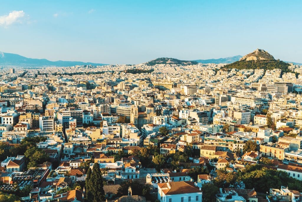 Athens at Sunset