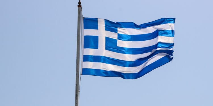 flag of us a on pole