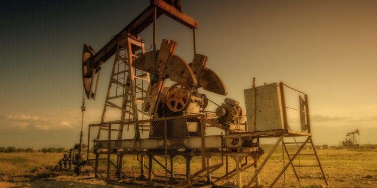oil rig, industry, old
