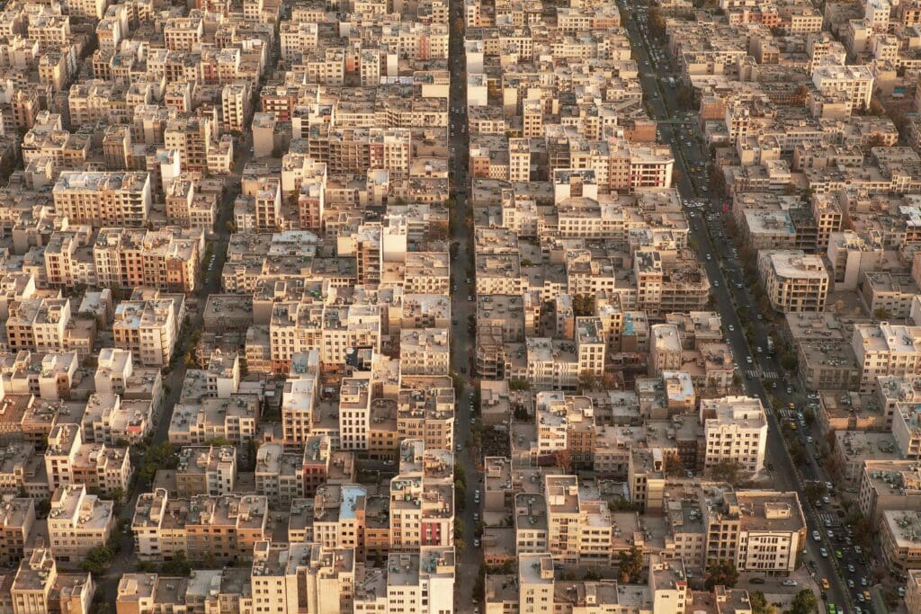 tehran, tehran from above, tehran aerial