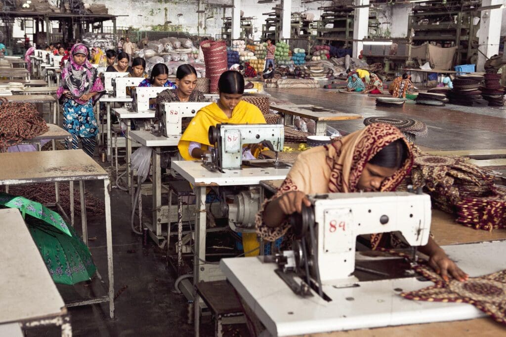 women, workers, sewing