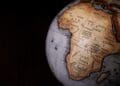 Africa on the globe