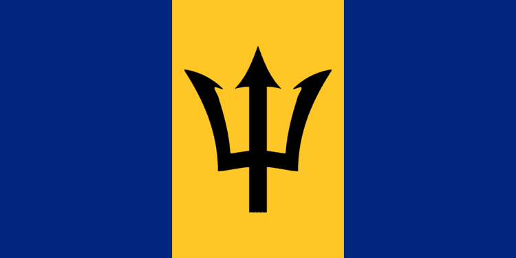 barbados, flag, national flag