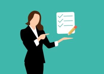 checklist, business, businesswoman