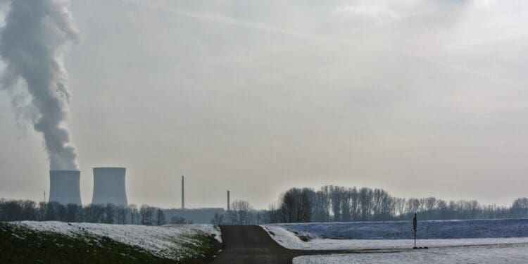 nuclear power plant, cooling tower, power plant