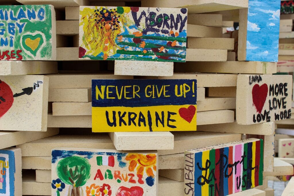 The photo was taken in Prague city in August 2019.


We haven't given up. Ukrainians will never give up their freedom.