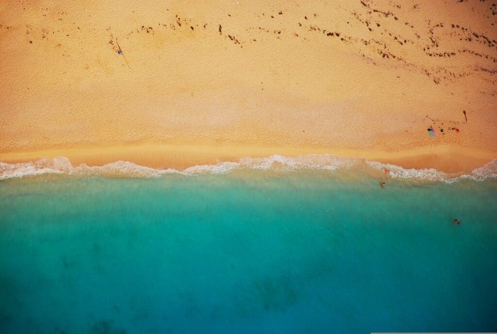 beach, shoreline, aerial view