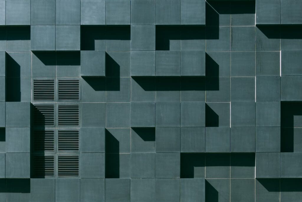Black Contemporary Facade Detail.