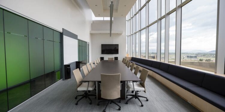 Elegant boardroom