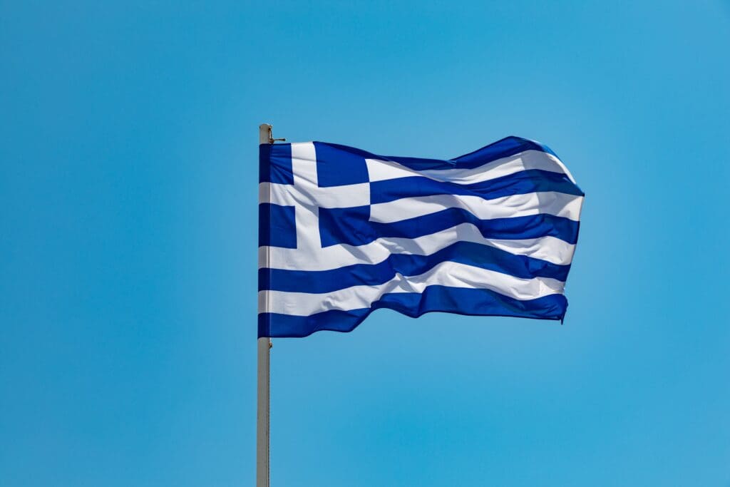 Greek flag.