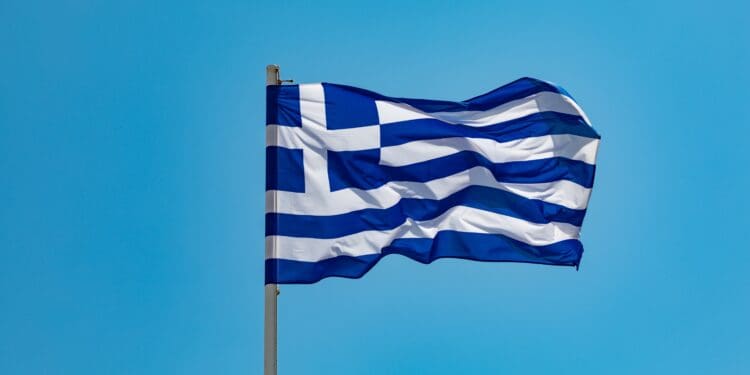 Greek flag.
