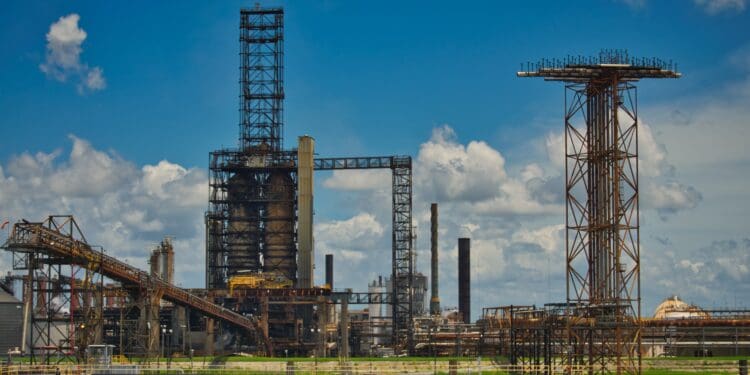 oil refinery, industry, oil