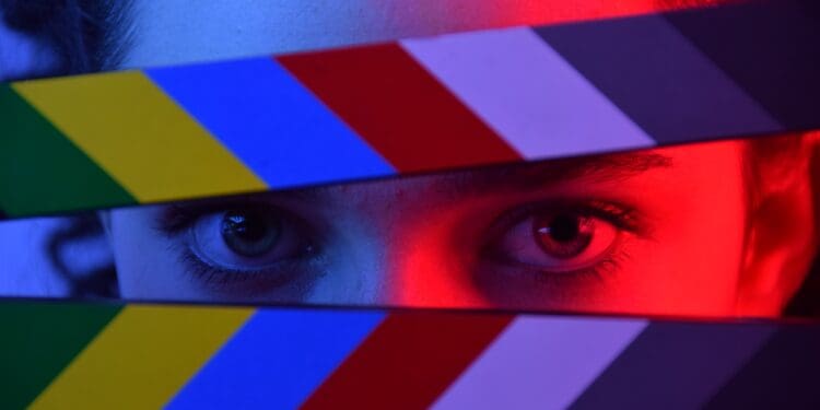 red yellow and white abstract painting