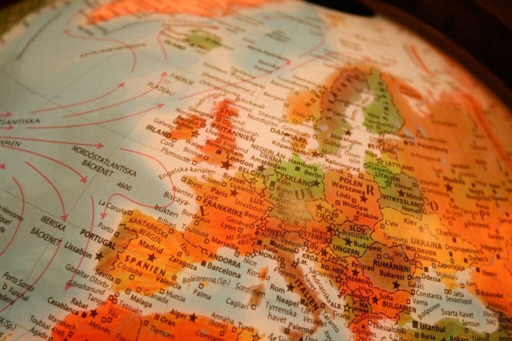 While visiting Sweden, I came across this globe in a friend’s home. Its always interesting to see names of countries in different languages and Swedish is no different. The lighting made for an interesting selective focus shot.