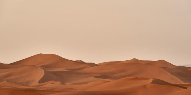 after a sand storm the the air cleans up quickly