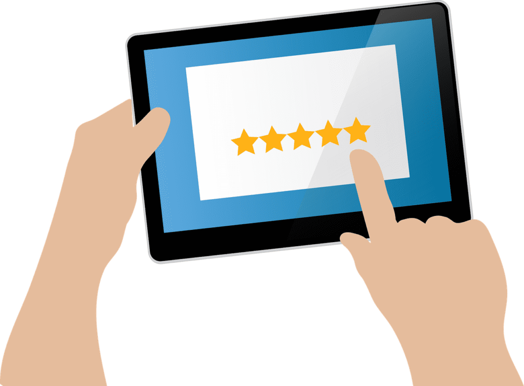 feedback, star rating, user rating