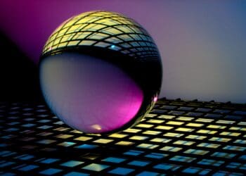 Glass Orb with Patterns