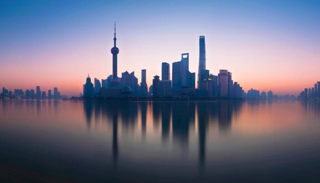 The view of lujiazui from the bund