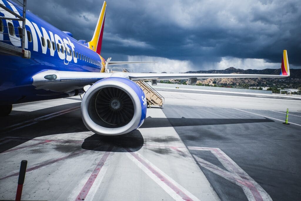 Burbank airport boards straight from the tarmac. Waiting in line to scan my boarding pass I caught a glimpse of the sky outside. A rare April shower in LA. I scrambled to rip my camera from my bag and get it ready for this shot.
