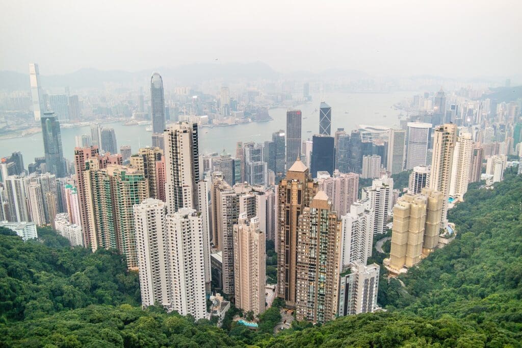 hong kong, skyline, tourism
