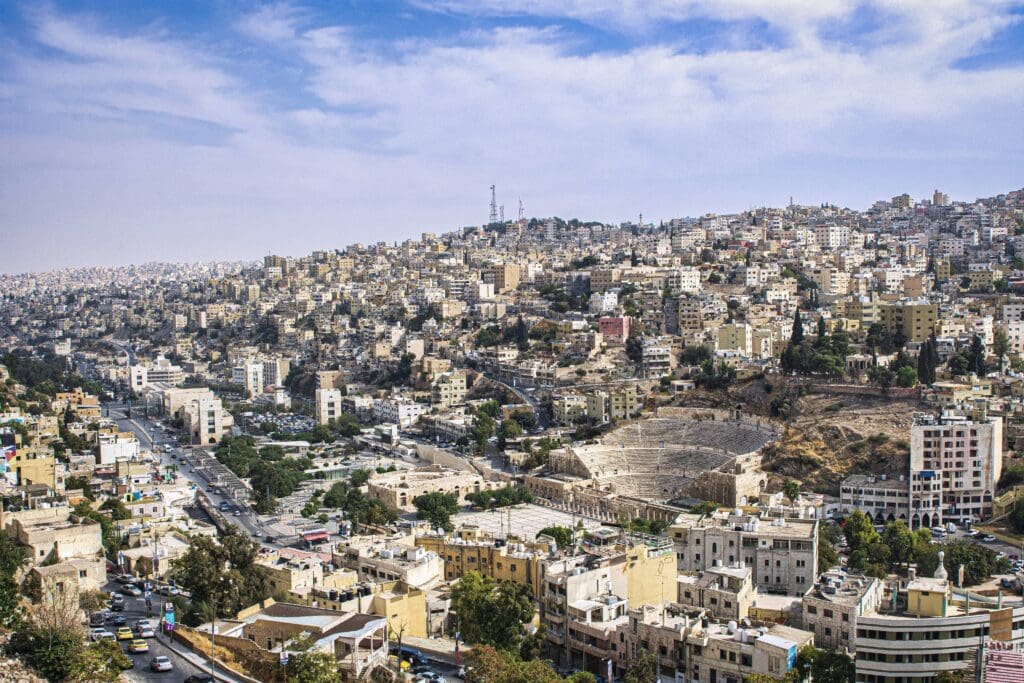 View for Amman city from Amman Citadel