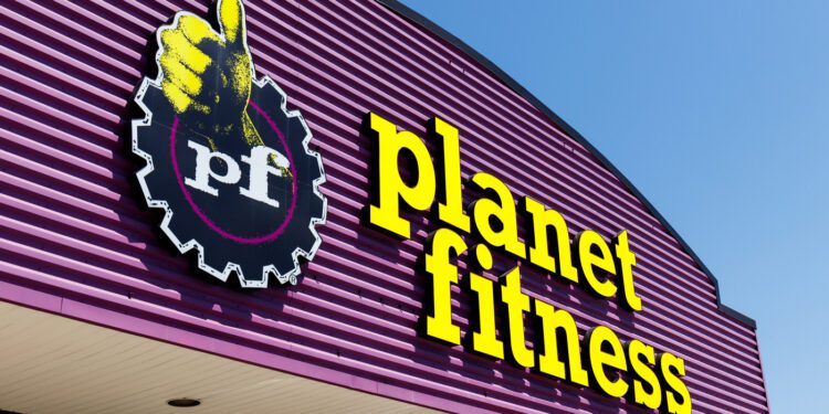 Indianapolis - Circa May 2018: Planet Fitness local gym and workout center. Planet Fitness markets itself as a Judgment Free Zone I