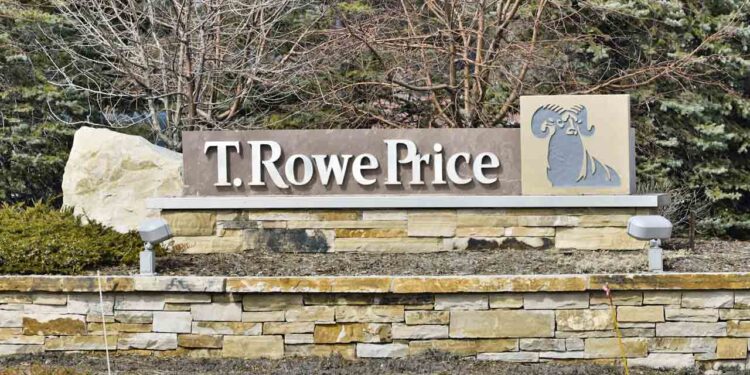 Colorado Springs, Colorado, USA - March 17, 2013: The entrance to the offices of T. Rowe Price in Colorado Springs. Founded in 1937, T. Rowe Price is a major financial advisory firm.