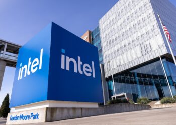 On the campus of Intel in Hillsboro, Thursday, Feb. 12, 2026.