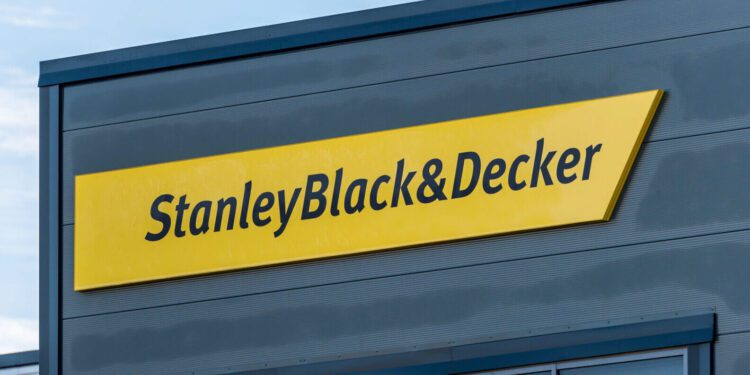 Northampton UK December 09, 2017: Stanley Black And Decker Builders Merchant logo sign in Brackmills Industrial Estate